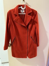 Orange Red Coat Size:m Fit S