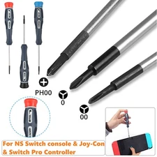 3x Steel Triwing Screwdriver Repair Tool Kit for Nintendo Switch Console Joy-Con