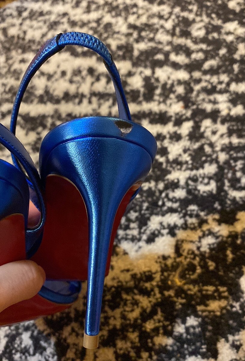 ルブタン 38.5 Christian Louboutin Hot Chick Print Pointed Toe Pump size