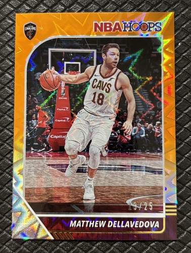 Matthew Dellavedova 2019-20 Panini Hoops #34 Orange Explosion SSP /25 Cavaliers