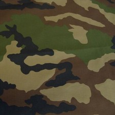 Frankreich Camouflage reißfest Baumwoll-Stoff Flecktarn Tarnstoff Army Meterware