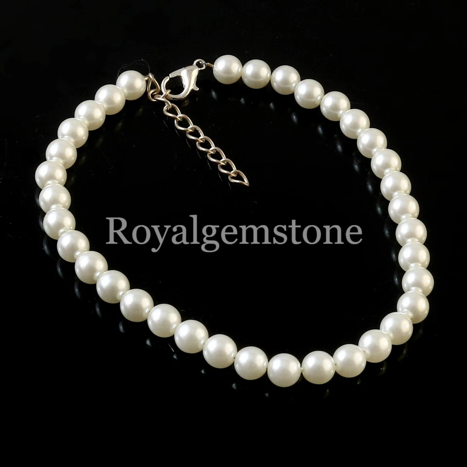 AAA Top Qualität Perle Rund Kugeln Weiß Acryl Perlen , Harz Runde Perle Perlen - Bild 4 von 4