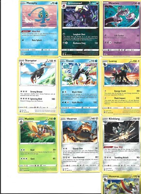pokemon sword and shield brilliant stars rare cards 10 Different NON FOIL RARE Sword & Shield Brilliant Stars Pokemon Cards Lot  #1