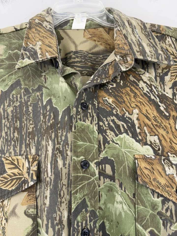 Vtg Realtree Camo Shirt Men’s XL Long Sleeve Outdoors Hunting Made In USA - Image 2 of 4