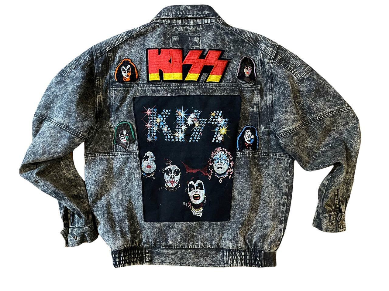 Denim Jacket Kiss Patch Rock Band 