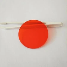 Various sizes 565nm Longpass Filter Red Optical Glass CB565 GG570
