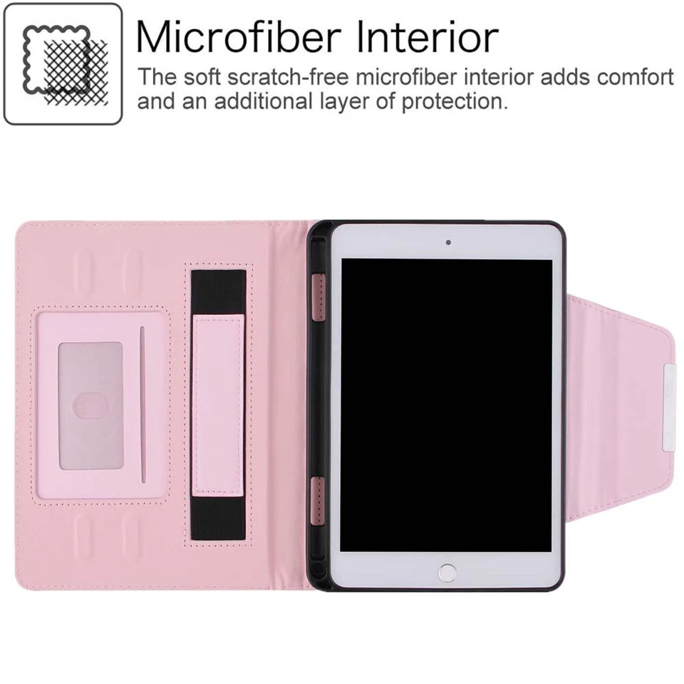 For iPad 9th 8th 7th 6th 5th Gen/Mini/Air Magnetic Flip Smart Leather Case Cover - Image 4 of 4