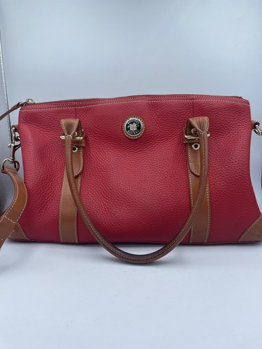 dooney red satchel