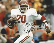 BILLY SIMS OKLAHOMA SOONERS SIGNED AUTHENTIC 8x10 PHOTO w/COA 1978 HEISMAN 