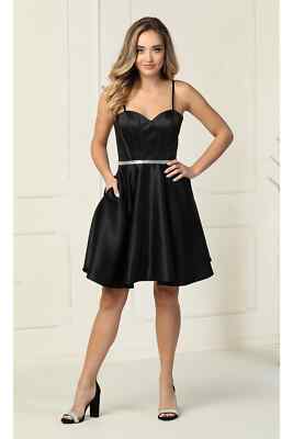 Womens Dresses For Cocktail Short Sweetheart Spaghetti Straps A-Line Plus  Size | eBay