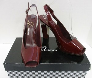 red block heel slingback