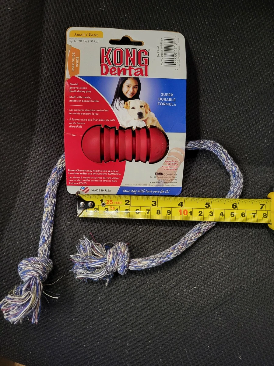 Kong Dental with rope dog toy small eBay