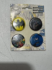 DC COMICS ORIGINALS BATMAN AND ROBIN BUTTONS BY ATA-BOY NEW