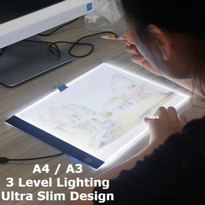 A3 A4 LED Lichtverfolgung Zeichenbrett Box Schablone Tattoo Kopie Künstler Handwerk Geschenk