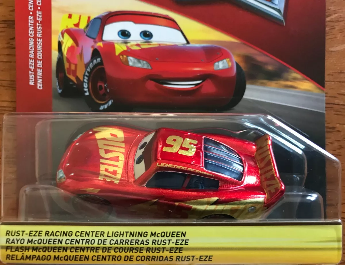  Disney Pixar Cars Rust-Eze Racing Center Lightning McQueen :  Toys & Games