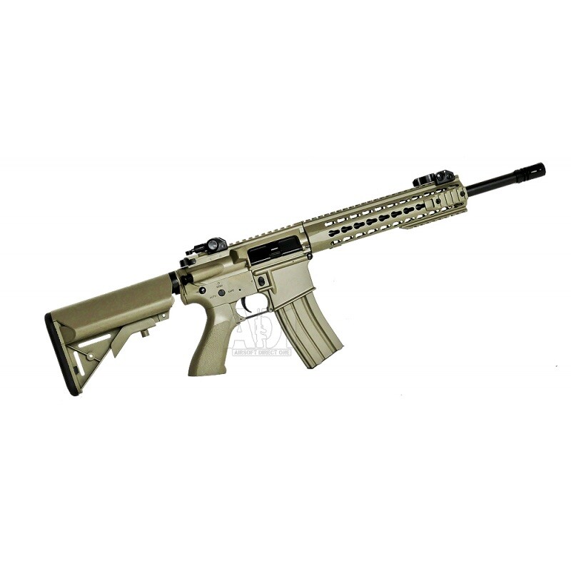Airsoft AEG M4 KEYMOD RAIL TAN CYMA (CM515) Táctico Bolitas eléctrico Airsoft AEG M4 KEYMOD RAIL TAN CYMA (CM515) Táctico Bolitas eléctrico