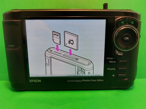 EPSON P-5000 PHOTO FINE ULTRA MULTIMÉDIA STOCKAGE VISIONNEUSE ÉCRAN 4" AVEC CHARGEUR - Photo 4 sur 10