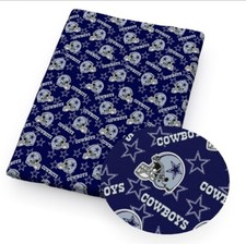Cowboys Polyester Cotton blend fabric. 18" x 55" Dallas Football 1109723