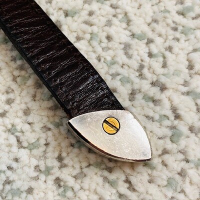 Barry Kieselstein Cord Size Large Sterling Silver 925 2 Piece Tan Lizard Belt Barry Kieselstein Cord Size Large Sterling Silver 925 2  main image 4