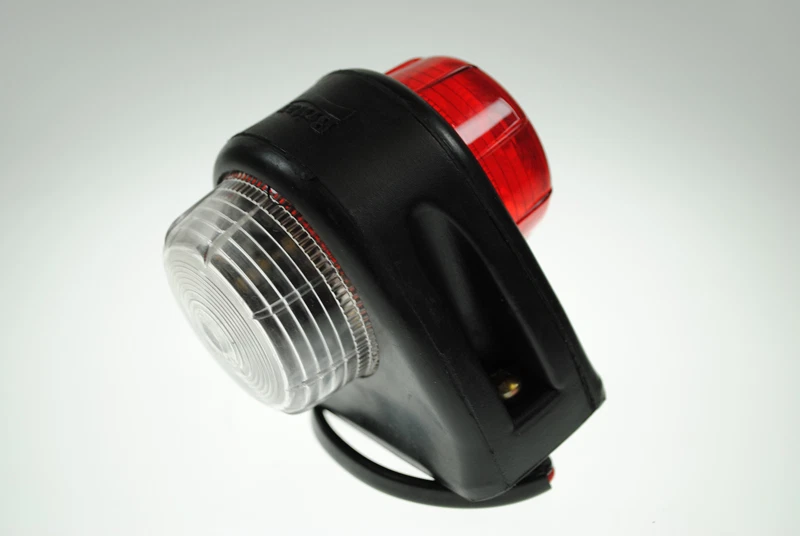 12v Red/White Britax Outline Rubber Side Marker fit Ifor Williams trailers