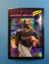 2026 Topps Heritage Chrome ANTHONY SEIGLER Rookie Black Border Chrome #’d 57/77