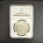 1922 Peace Silver $1 Dollar Philadelphia Business Strike NGC MS64 KM#150