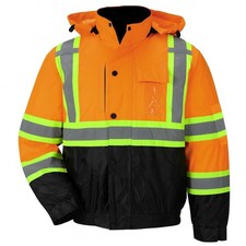 High Visibility Reflective Jackets for Men, Waterproof Safety Jacket with Pocket