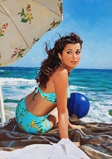 Gail Russell Unique Oils Illustration #13 (A4 Size-210 x 297mm-8.5" x 11.75")