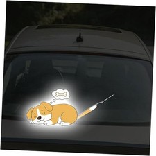 1Pcs Cute Dog Rear Window Wiper Decal High Intensity Reflection Vinyl Style 1