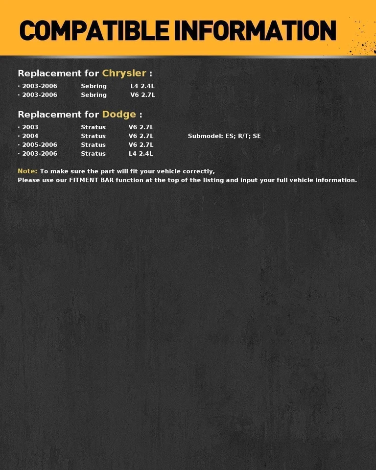 Bomba de combustible para Dodge Stratus 2005-2006 V6 2,7 L Chrysler Sebring 2003-2006 V6 2,7 L Foto 2 de 4