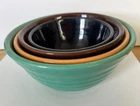 Set of 4 Bauer Pottery Ringware Bowls - #12, #18, #24 and one more