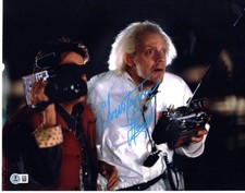 Christopher Lloyd signed 11x14 Photo Doc Brown Back to the Future Beckett