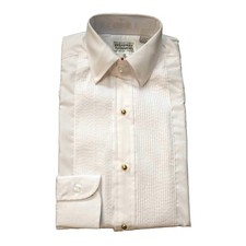 Jr Tuxedo Shirt, Lay Down Collar  1/8" Pleats