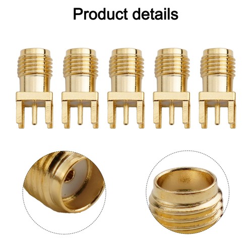 For SMA RF Coaxial Female Socket 4mm Mounting Connector for WiFi Antenna 5 Pack - Zdjęcie 3 z 23