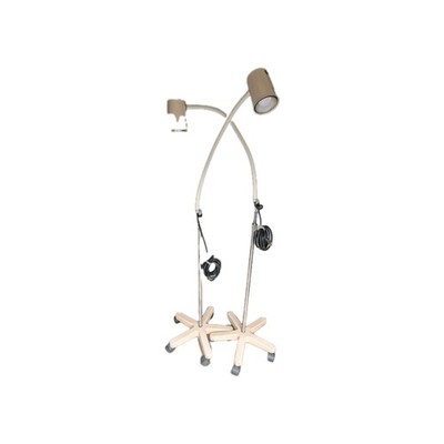 A set of 2 Ritter 157 Examination Lamps on rolling stands   professional-grade