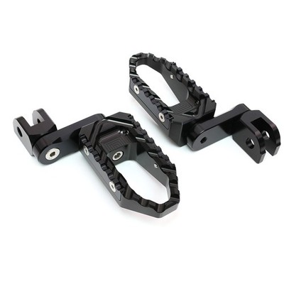Black TRC 40mm Lower Front Wide Footpegs For Kawasaki Z125 16-23 22 21 20 19 18
