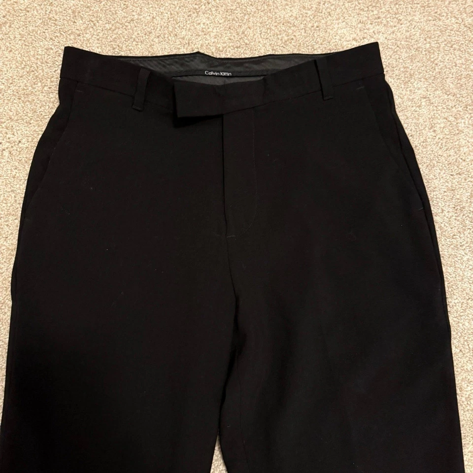 Calvin Klein Dress Pants, Black, Straight Leg, Boy’s 14R - Image 3 of 4