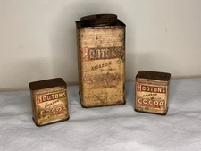 Antique Hooton's Amazon Breakfast Cocoa Tins Chocolate Sample Size Set Newark NJ