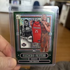 2025 Donruss Kiki Iriafen Franchise Features Green Fireworks 393/399 Rookie