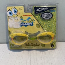 NEW 2010 Sharkz Brand SpongeBob SquarePants Kid  s Swim Goggles