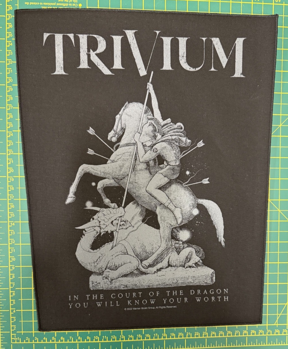 Trivium In The Court Of The Dragon Sew On Back Patch Officially Licensed