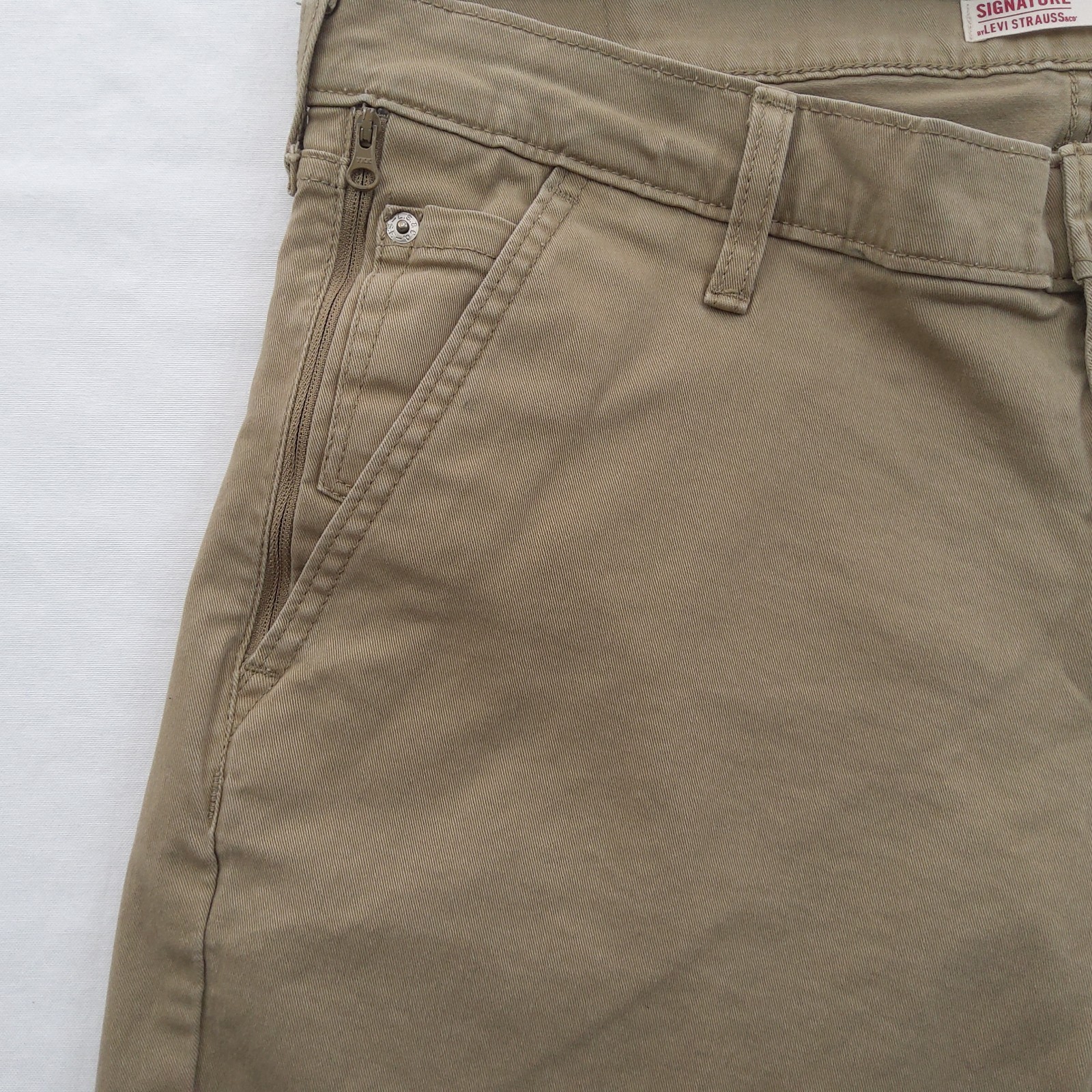 Levis Signature Athletic Fit Mens Stretch Brown Denim Jeans Size 38x30 (38×28) thumbnail 3