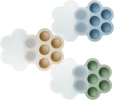 3 Pack Baby Food Freezer Tray with Lids, Silicone Baby Food Storage Container