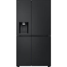LG GSLE81EPBD NatureFRESH™ 91cm Frost Free American Fridge Freezer Matte Black