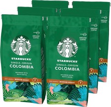 STARBUCKS Single-Origin Colombia Medium Roast Ground Coffee, 200 G (Pack of 6)
