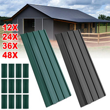 12/24X Metal Cladding Roof Sheets Corrugated Garage Carport Shed Roofing Panels