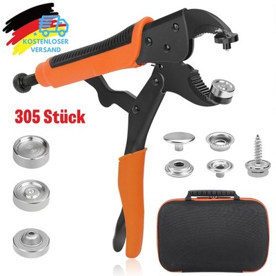Druckknopf Satz Mit Zange Verstellbares Druckknöpfe Nähfrei Buttons Werkzeug DIY