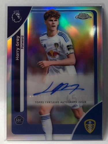 2026 Topps Chrome Premier League Harry Gray Auto RC Rookie #CA-HG Leeds