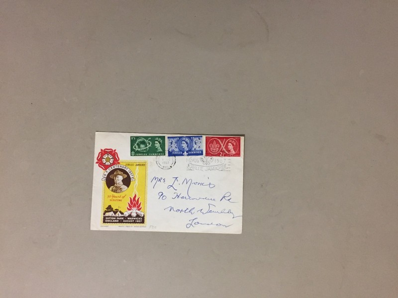 GB 1957 SCOUTING fdc with picture