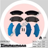 Zimmermann BremsbelÄGe Passend FüR Suzuki S-CROSS SX4 JY Vitara LY
